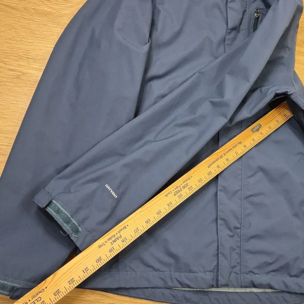 The North Face DryVent Jacket Mens M Navy Blue Windbreaker Lined Raincoat